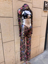 PANTALÓN ANILLA MARIPOSA NEGRA