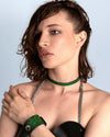 CHOCKER FINE CRYSTAL EMERALD GREEN