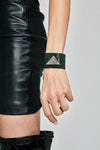 CUFF LOGO CRYSTAL EMERALD GREEN