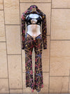 PANTALÓN ANILLA MARIPOSA NEGRA
