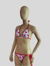 BIKINI CEREZAS BLANCO VIBO ROJO LYCRA