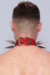 CHOCKER SPIKE CRYSTAL RUBY RED