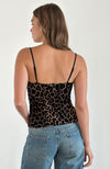 ALCESTA TOP FLOCK MESH ESR LEOPARD