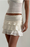 CAMIGO SKIRT HEART LACE IVORY