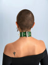CHOCKER RING CRYSTAL EMERALD GREEN