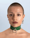 CHOCKER RING CRYSTAL EMERALD GREEN