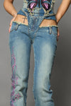 DENIM THONG BLUE PANTS
