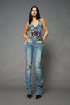 DENIM THONG BLUE PANTS