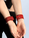 CUFF RING CRYSTAL RUBY RED