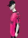 CAMISETA BADDIE FUCSIA NEGRO NIKINKY