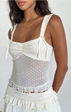 BARTILA TOP FLOCK BASIC POLKA IVORY