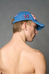 DENIM SLOGAN BLUE CAP