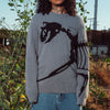 FOSSIL MOHAIR KNIT SWEATER