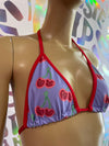 BIKINI CEREZAS LILA VIBO ROJO LYCRA