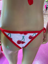 BIKINI CEREZAS BLANCO VIBO ROJO LYCRA