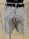 SHORT KYOTO TARTAN BLANCO Y NEGRO