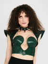 CHOCKER SPIKE CRYSTAL EMERALD GREEN