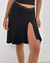 LAUDINE MIDI SKIRT BLACK