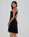 LAUDINE MIDI SKIRT BLACK