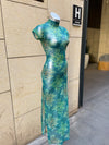 Emerald Dragon Long Street Fighter Dress